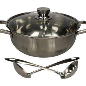 Casserole à fondue avec séparation