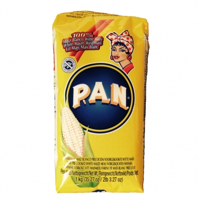 Farine de maïs blanc précuite