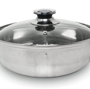 Fondue avec couvercle, 2 compartiments