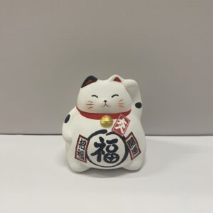 Tirelire chat chanceux bicolore