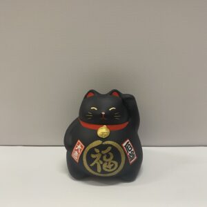 Tirelire chat chanceux noir