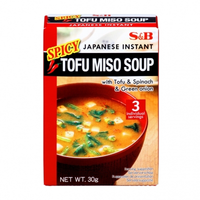 Soupe miso tofu épicé