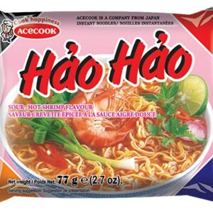 Nouille de blé Hao Hao saveur crevette spicy